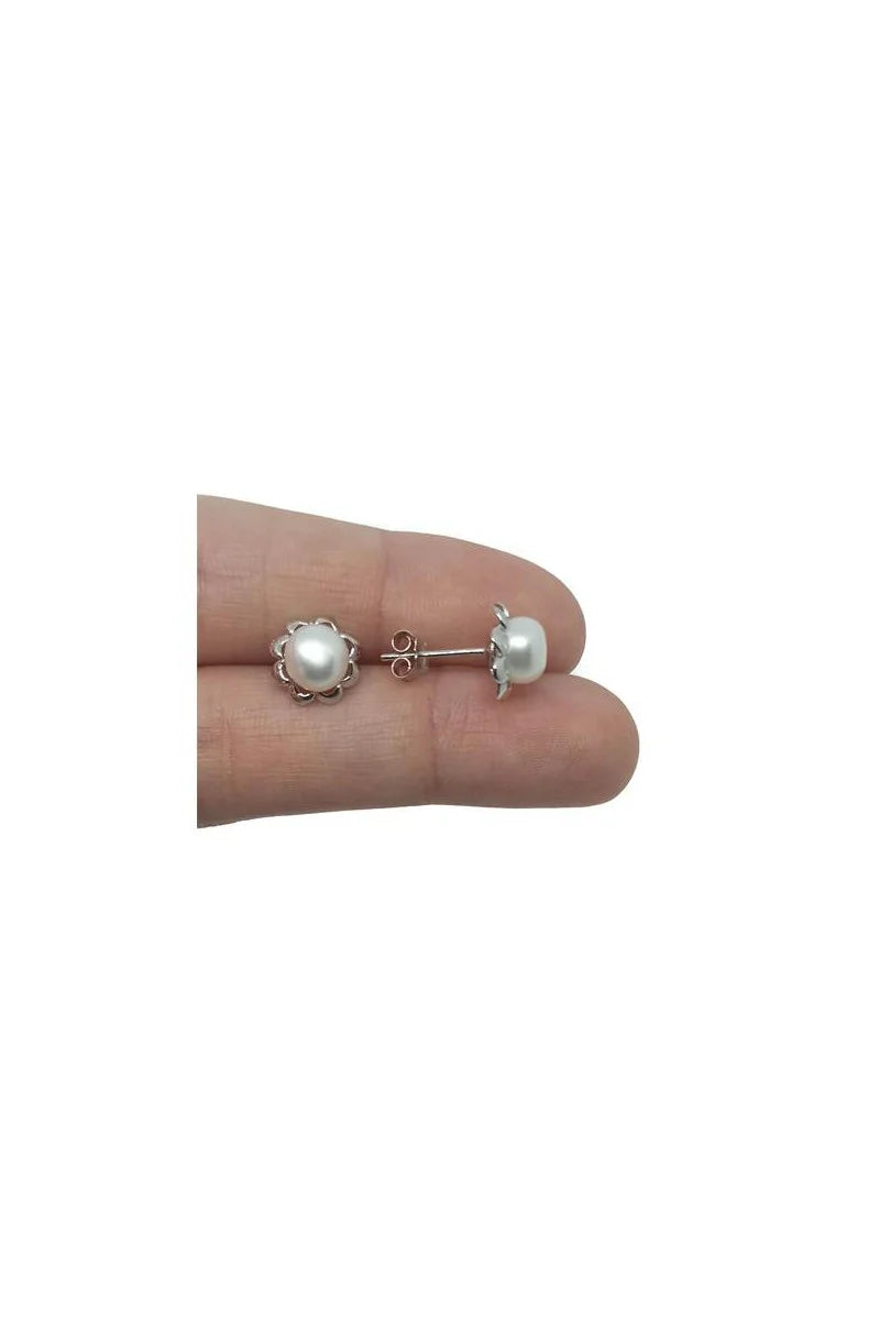 Pendientes Perla Cultivada Plata de Ley 925