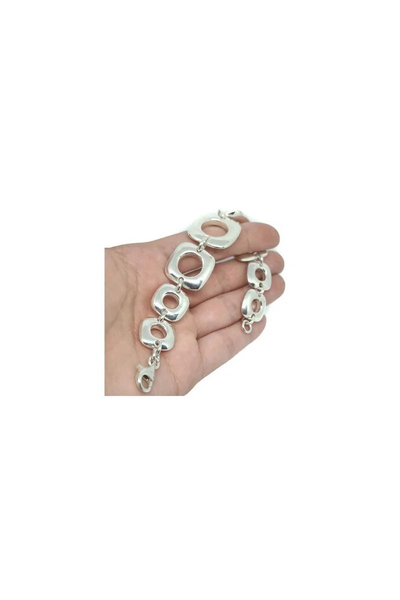Pulsera Eslabones Cuadrados