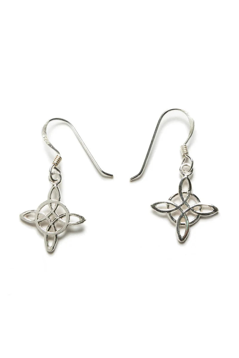 Pendientes Nudo de Bruja Plata de Ley 925