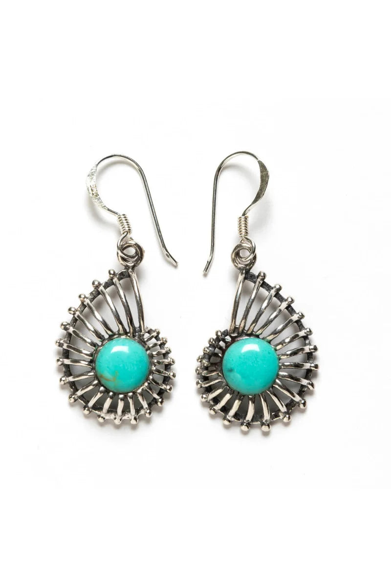 Pendientes Turquesa Serenity en Plata de Ley