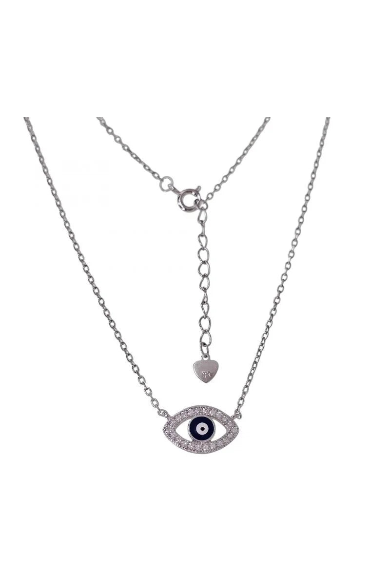 Gargantilla Ojo Turco Plata de Ley 925
