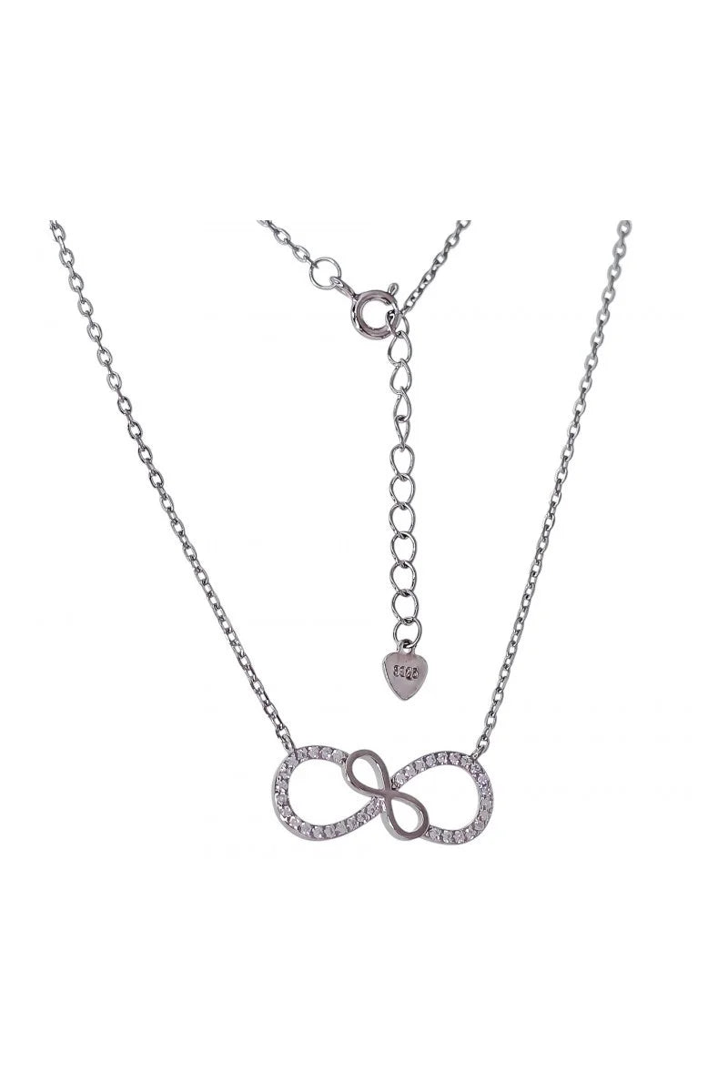 Gargantilla Infinito Doble Plata de Ley 925
