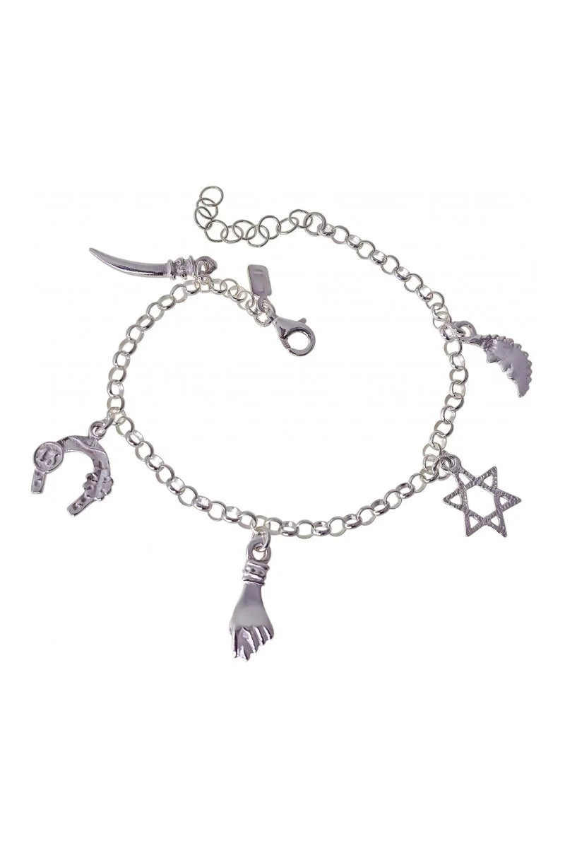 Pulsera Amuletos Místicos en Plata 925