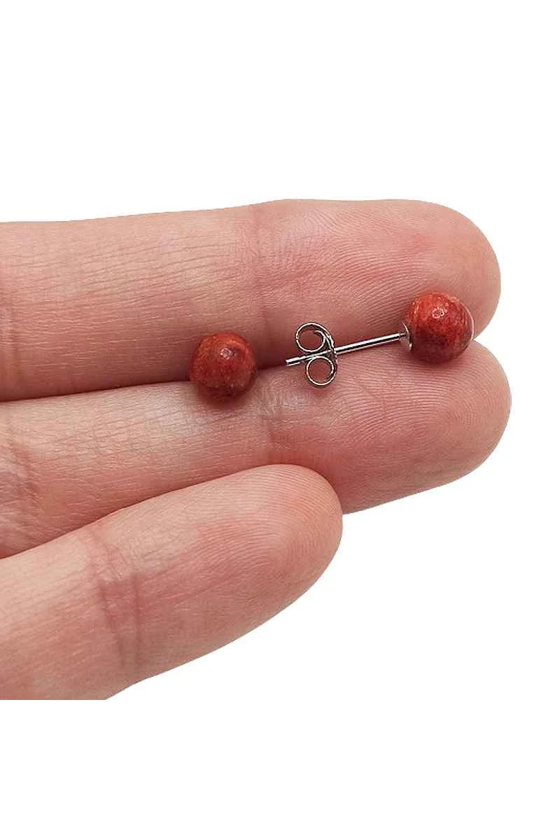 Pendientes Coral Plata de Ley 925