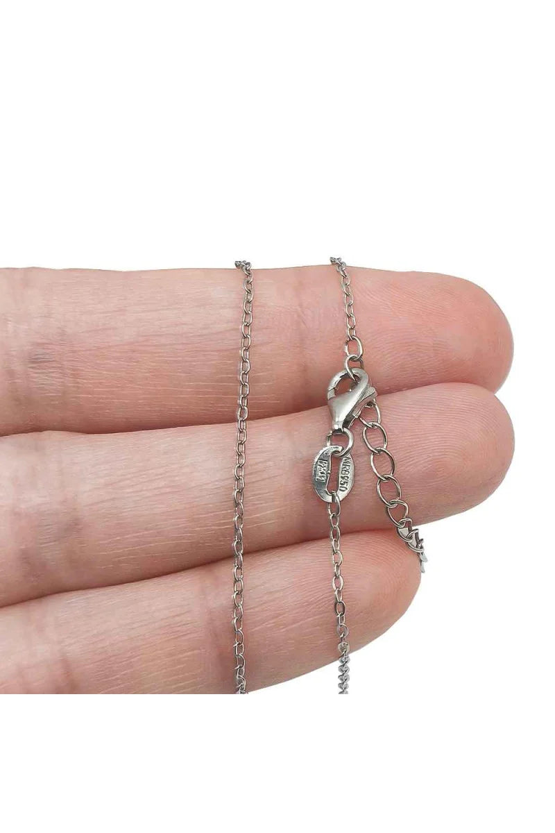 Cadena 42+4 cm Plata de Ley 925 Rodiada