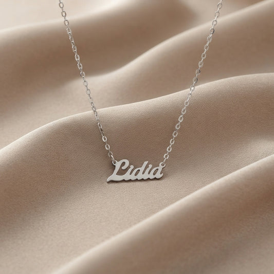 Gargantilla Personalizada Lidia de Plata de Ley 925 con Cadena de 42 cm