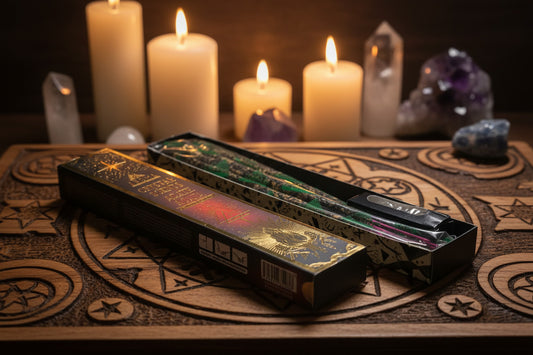 Incienso Artesanal Crystal Ágata - Aroma de Equilibrio y Estabilidad (20g) - Con Piedras Naturales de Ágata