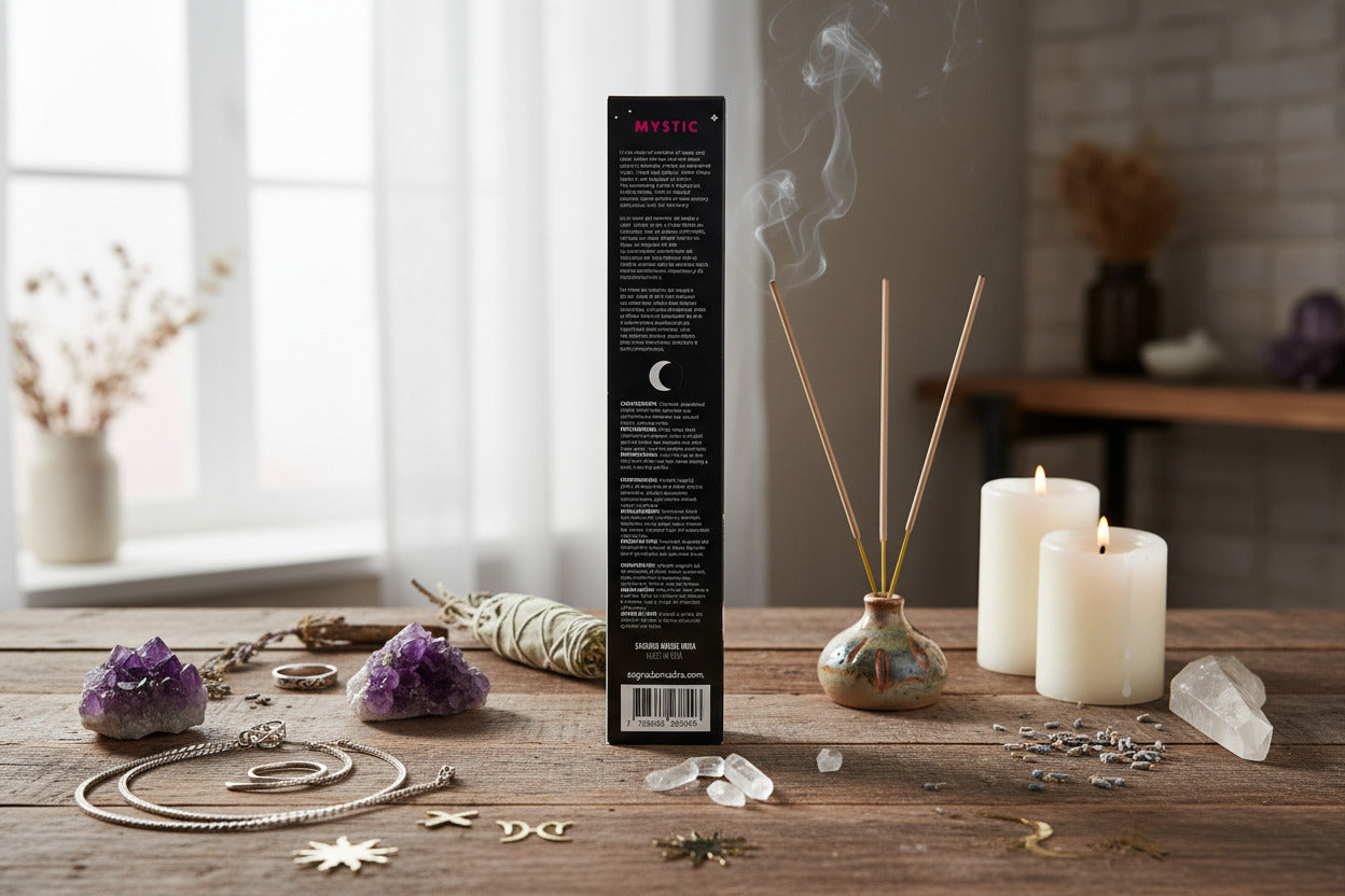 Incienso Artesanal Mystic – Luxury Black Edition por Sagrada Madre (Hecho en India)
