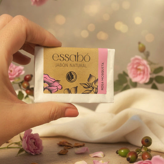 Jabón Natural Artesano de Rosa Mosqueta – Essabó (Pieles con Imperfecciones y Normales)