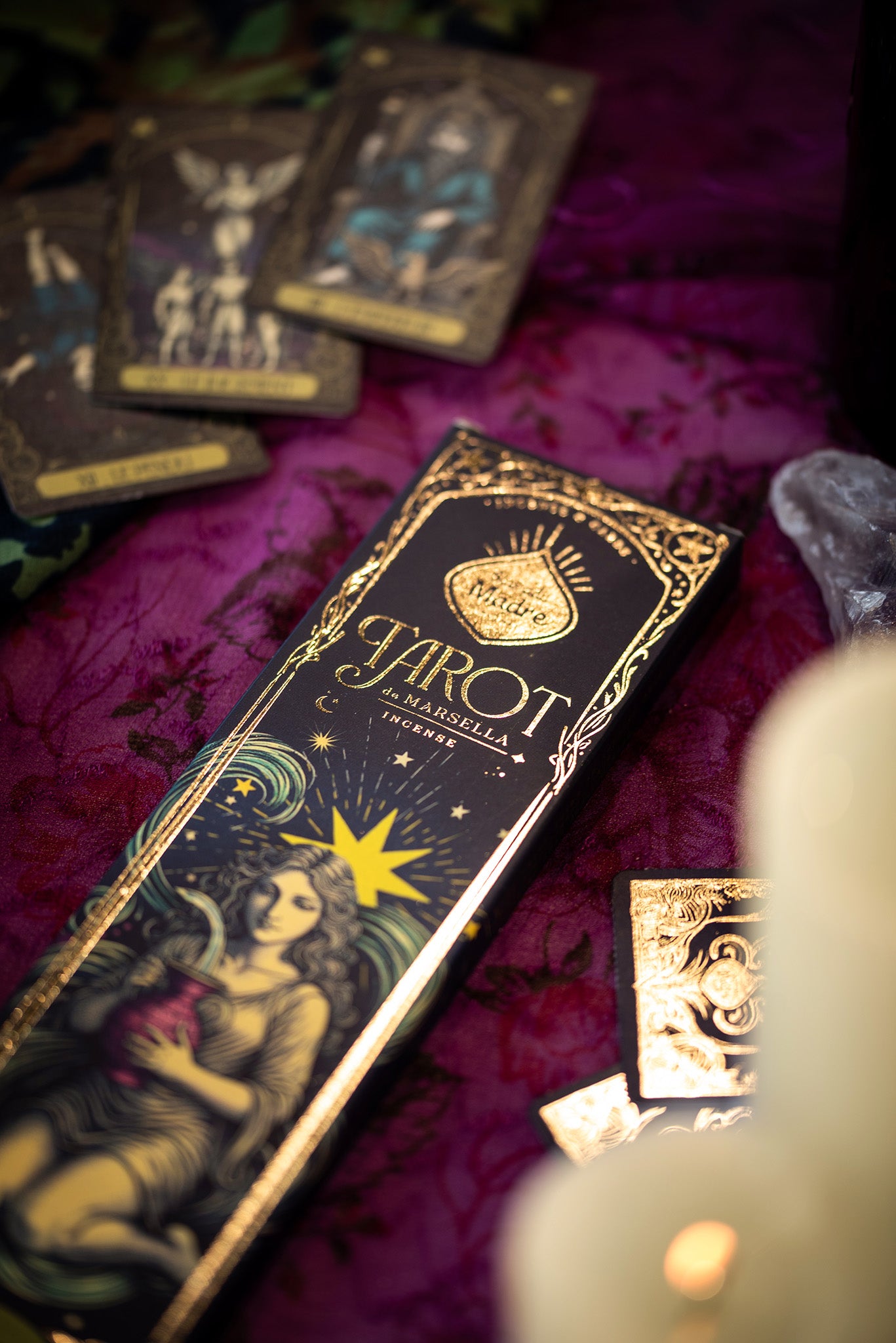 Incienso Tarot Almizcle – Olíbano (Duración Extra) - Fusión Limpiadora para Enraizar, Purificar y Equilibrar la Energía