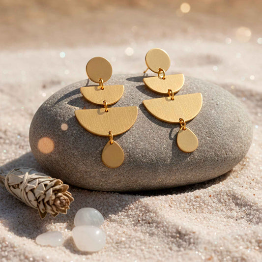 Pendientes Cascada Solar: Atrapa la Luz Divina