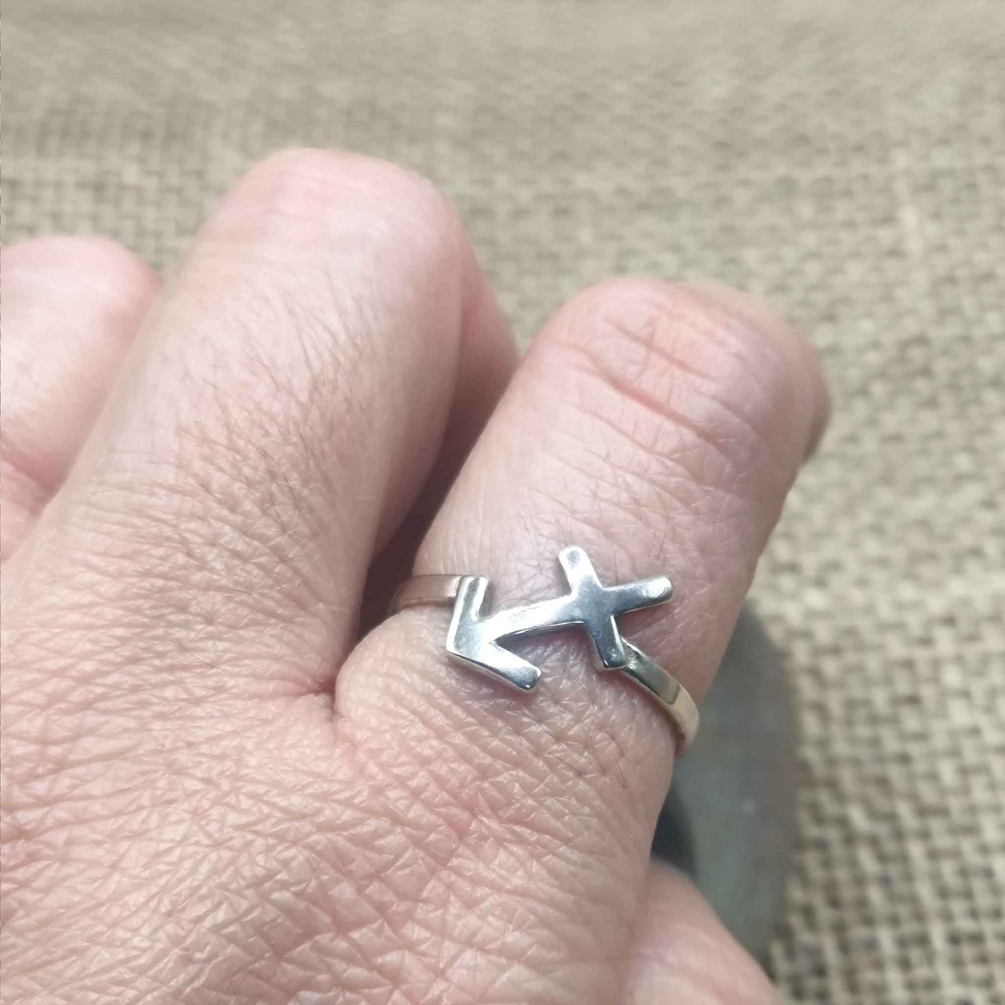 Anillo Sagitario en Plata de Ley 925 - Amuleto de Sabiduría, Libertad y Espíritu Aventurero