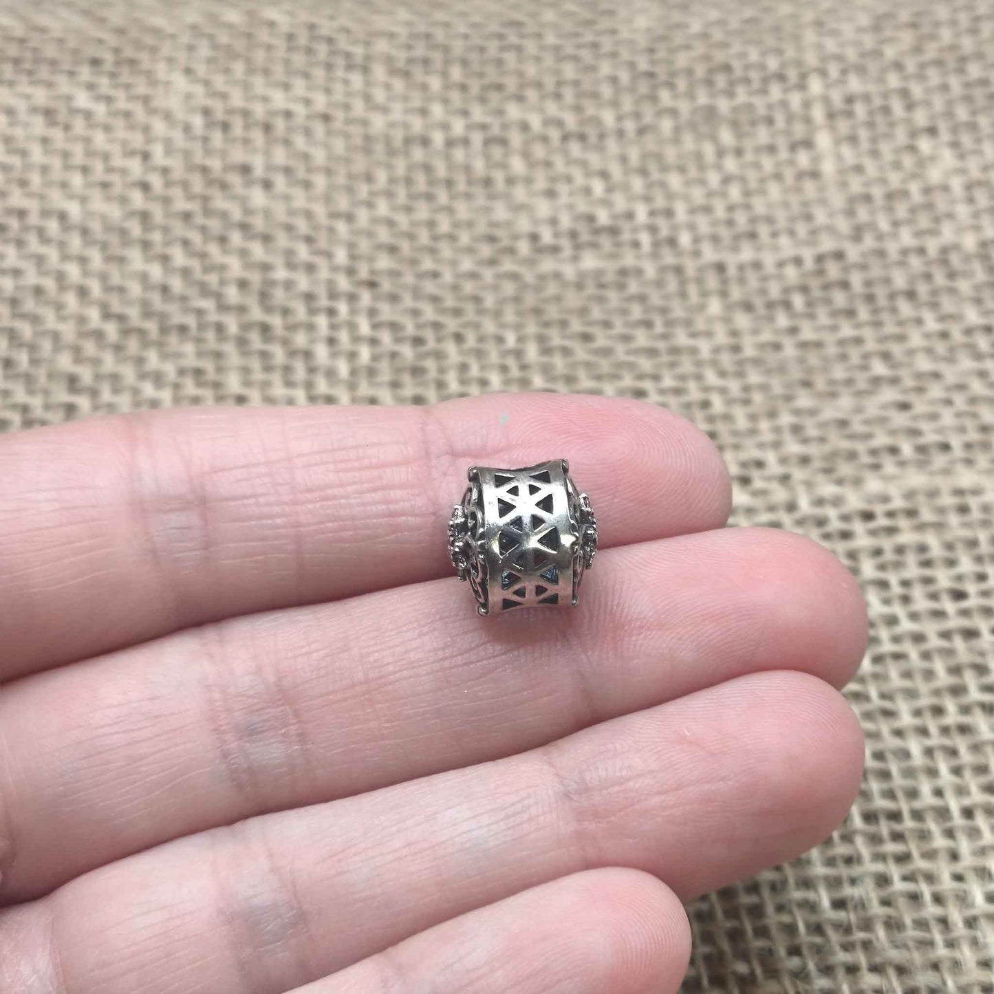 Charm "Estrella del Destino" en Plata de Ley 925 - Calado con Circonitas Brillantes - Amuleto de Guía y Protección Espiritual