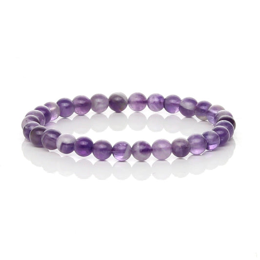 Pulsera Elástica de Amatista Auténtica (Paz y Espiritualidad)