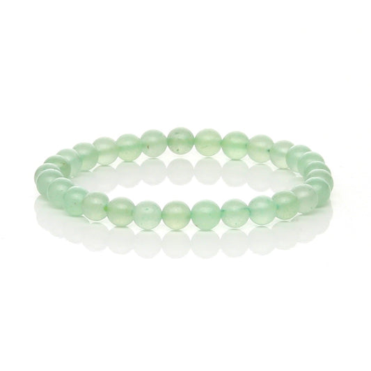 Pulsera Elástica de Aventurina Verde (Suerte y Oportunidad)