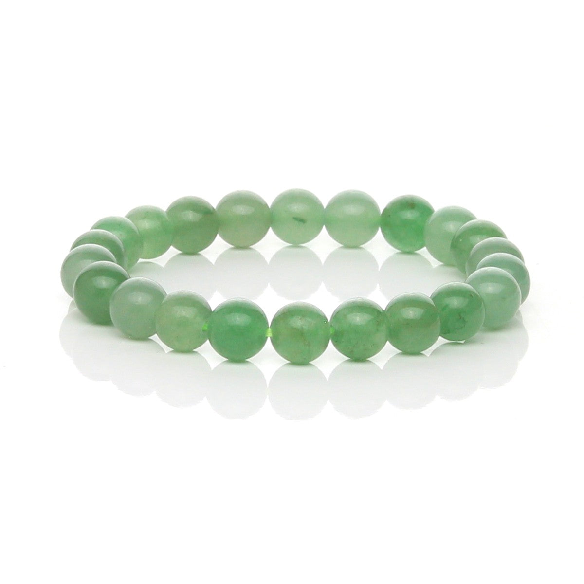 Pulsera Elástica de Aventurina Verde (Suerte y Oportunidad)