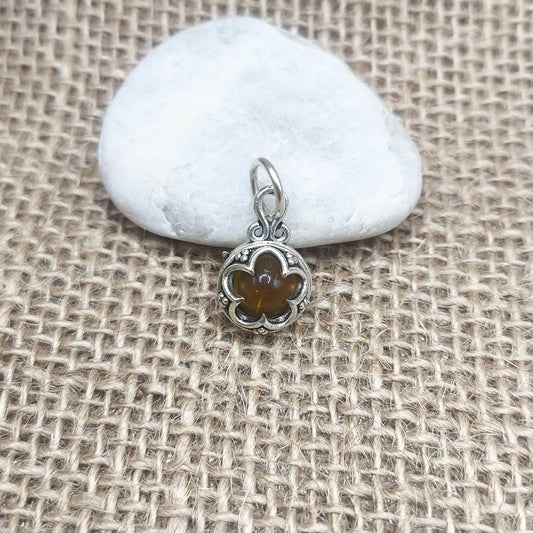 Colgante Gotland (Plata de Ley 925) con Citrino - La Piedra de la Manifestación, Abundancia y Confianza Personal