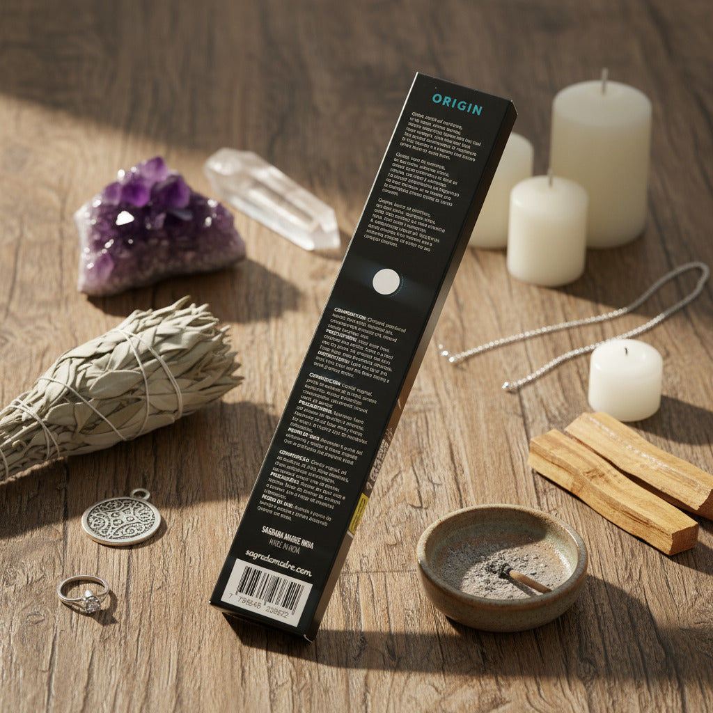 Incienso Artesanal Origin – Luxury Black Edition por Sagrada Madre (Hecho en India)