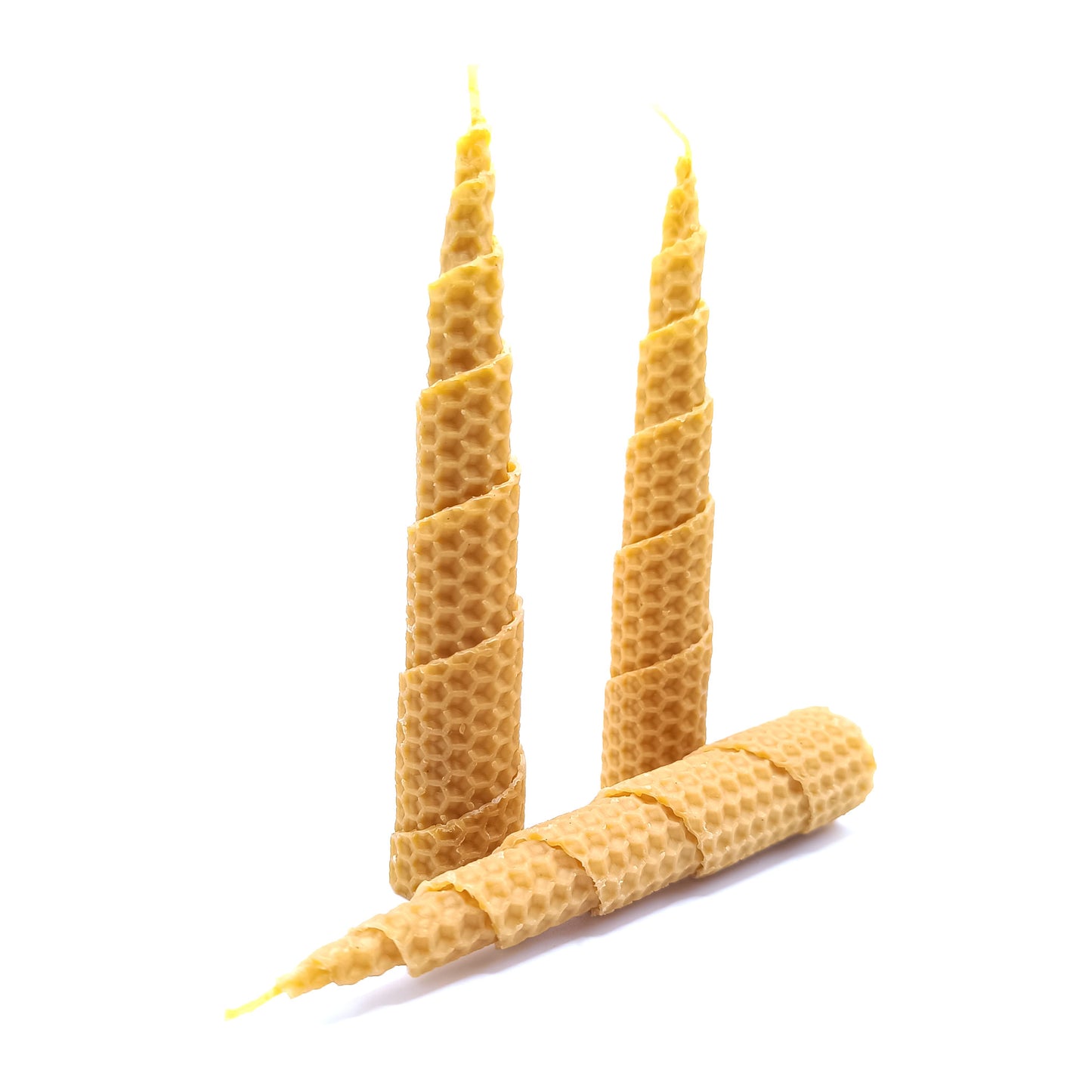 Pack 2 Velas Miel en Espiral para Ritual 11 y 22 (Crecimiento y Prosperidad)