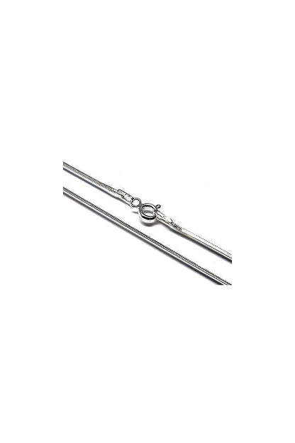 Cadena Cola de Topo 45 cm Plata de Ley 925