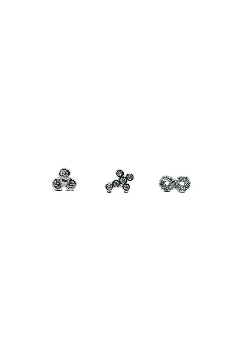 PACK DE 3 PENDIENTES CIRCONITAS