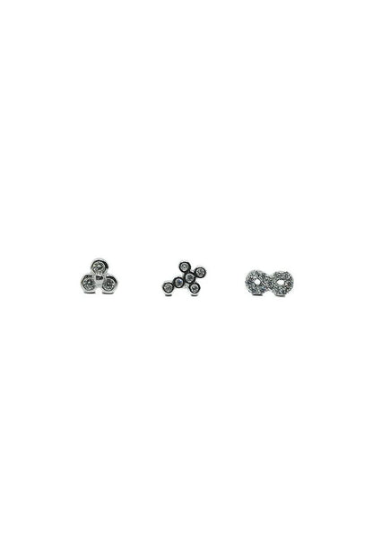 PACK DE 3 PENDIENTES CIRCONITAS