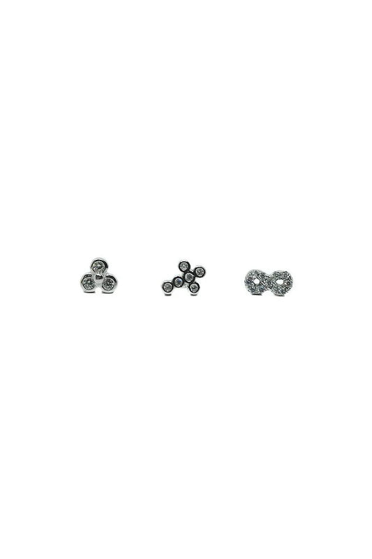 PACK DE 3 PENDIENTES CIRCONITAS