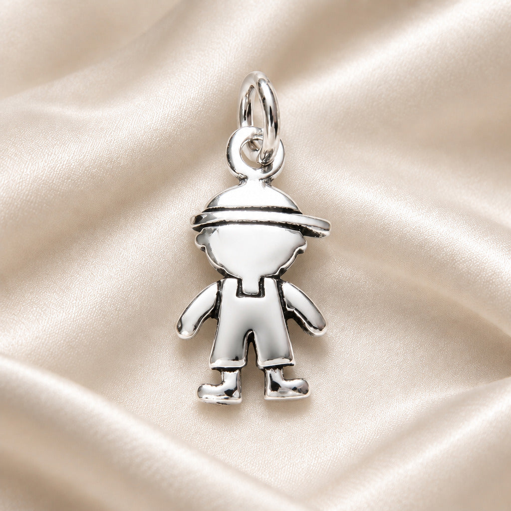 Mini Colgante Niño de Plata de Ley