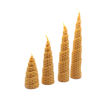 Pack 2 Velas Miel en Espiral para Ritual 11 y 22 (Crecimiento y Prosperidad)