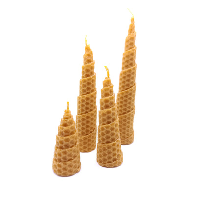 Pack 2 Velas Miel en Espiral para Ritual 11 y 22 (Crecimiento y Prosperidad)