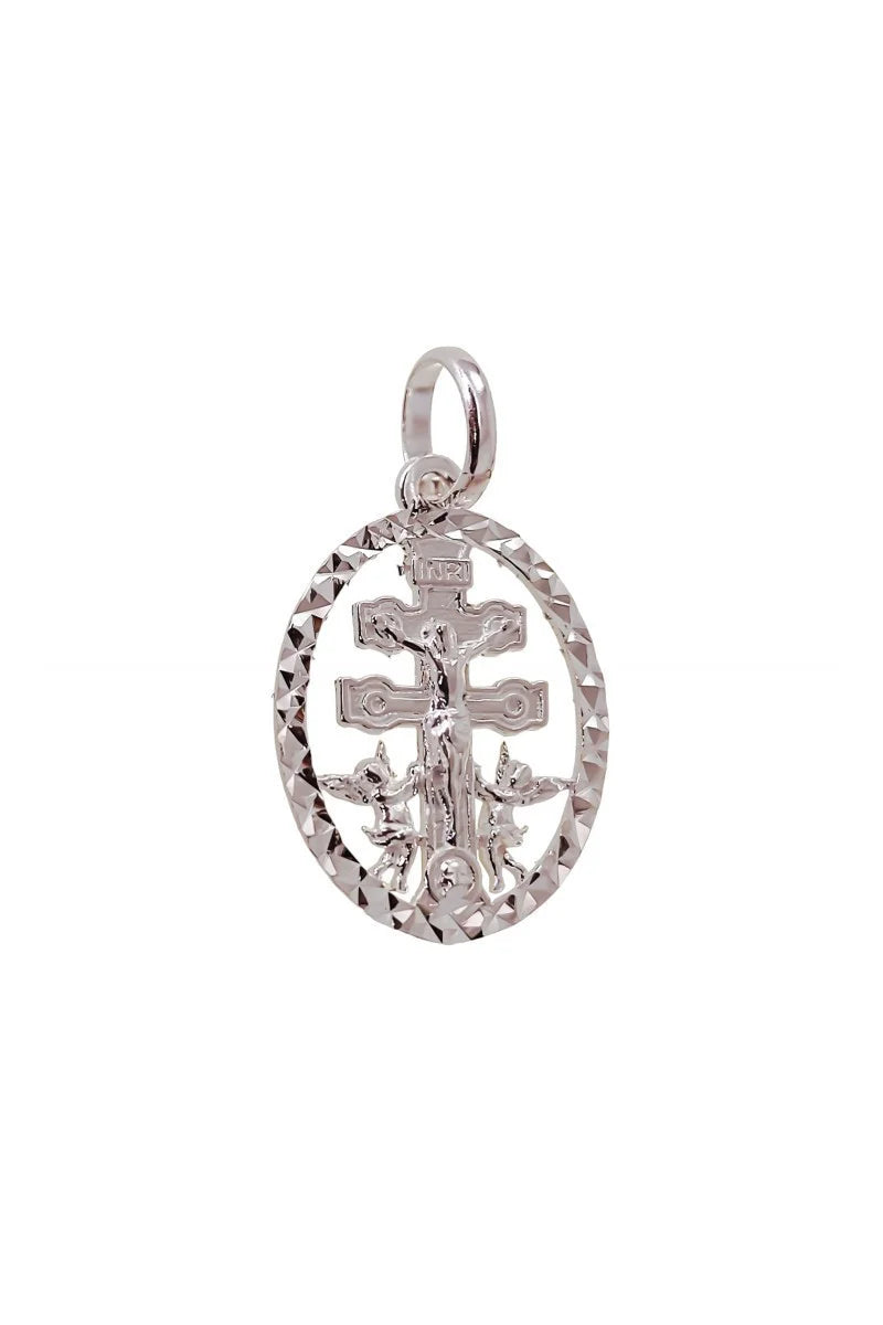 Colgante Cruz de Caravaca en Plata de Ley 925