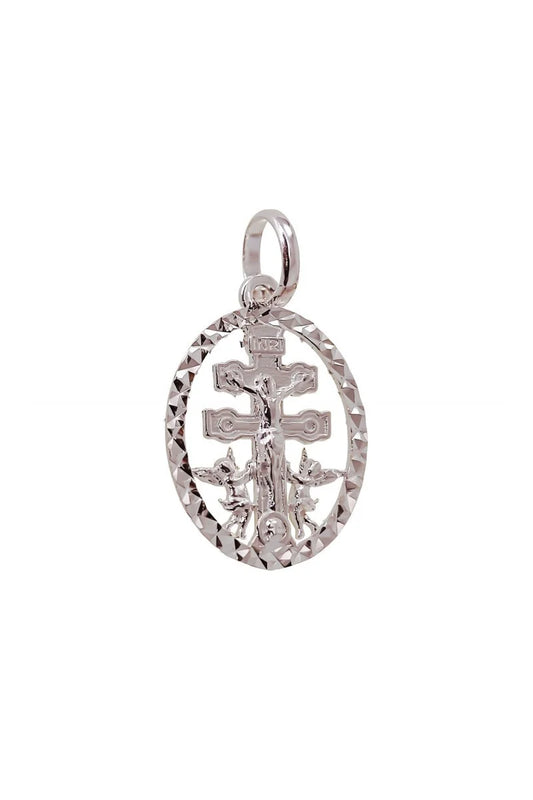 Colgante Cruz de Caravaca en Plata de Ley 925