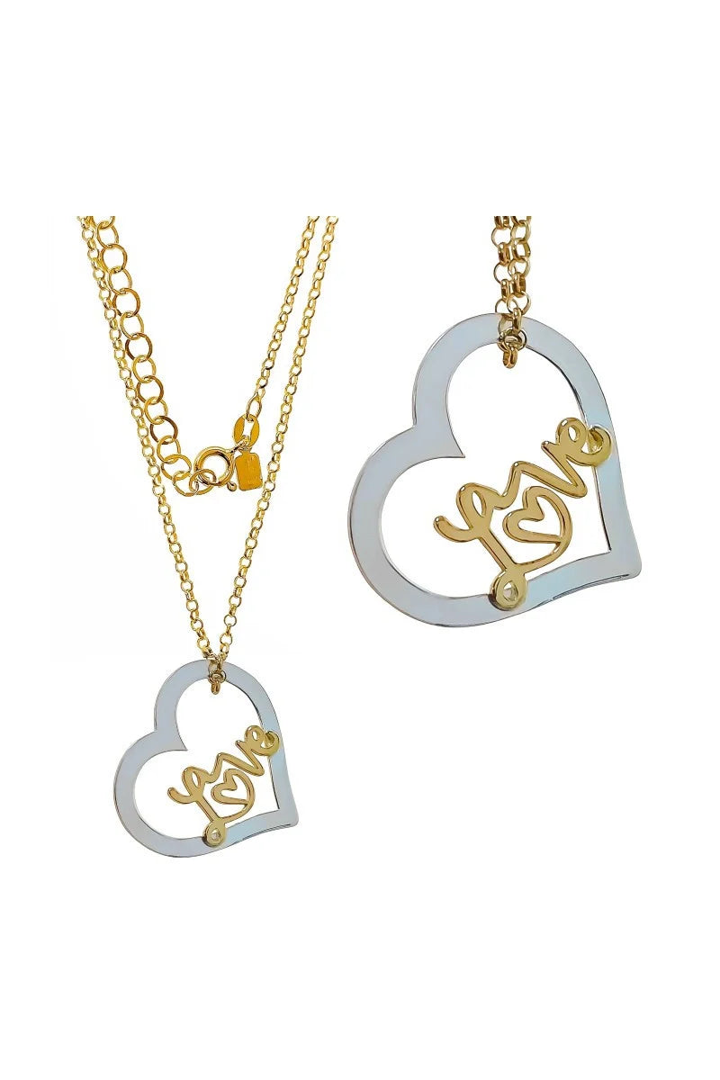 Gargantilla Amor Eterno en Plata de Ley chapada en Oro