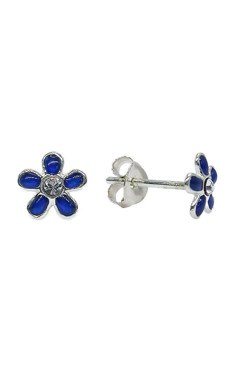 Pendientes Flor Encantada azul
