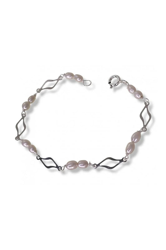 Pulsera de Comunión Perlas Plata de Ley 925