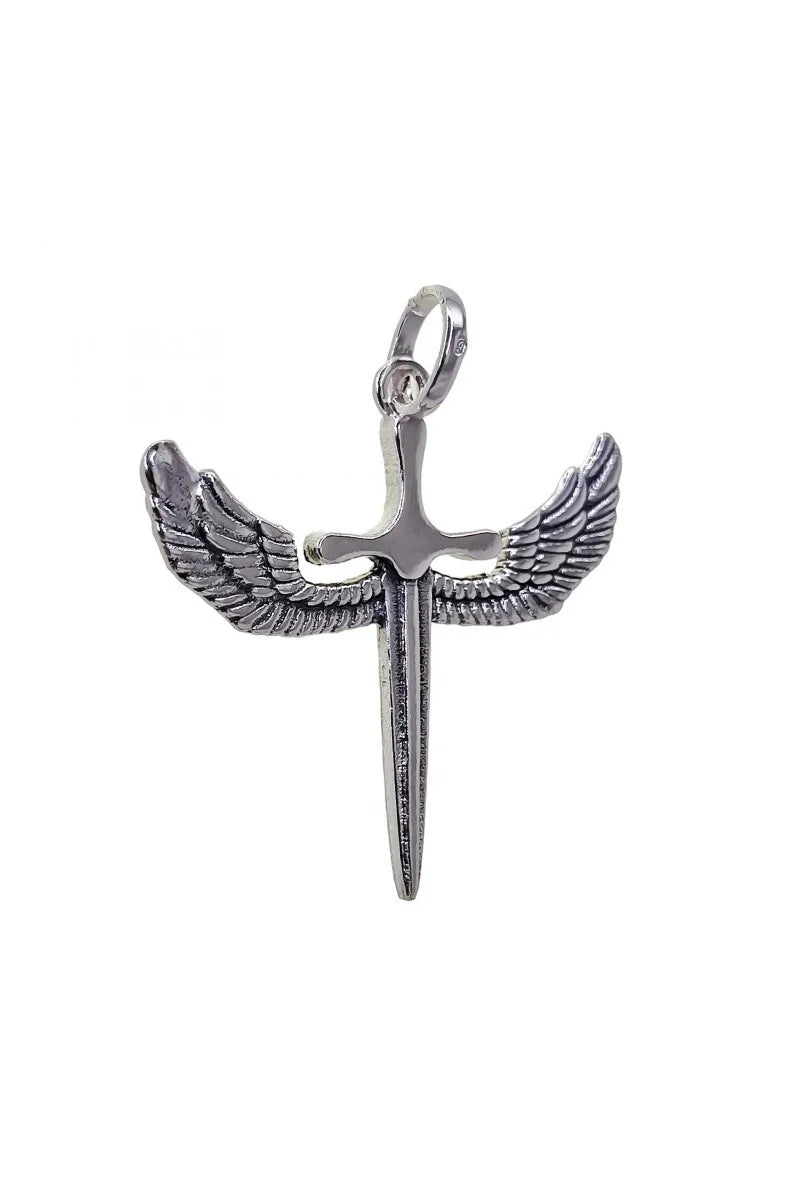 Colgante Alas de San Miguel Arcángel Plata de Ley 925