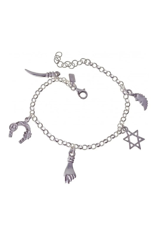 Pulsera Amuletos Místicos en Plata 925
