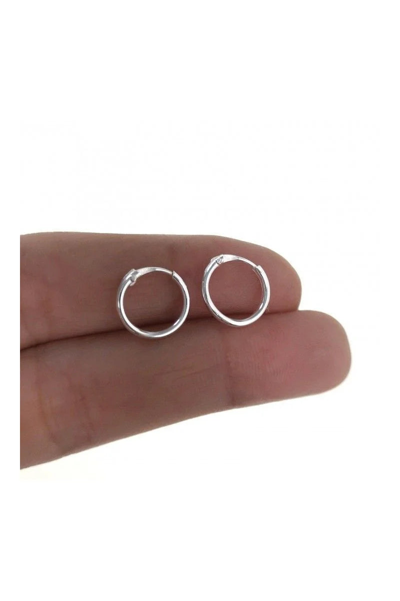 Aros 12mm Plata de Ley 925