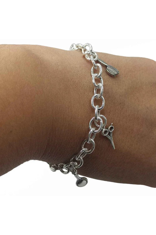 Pulsera Peluquera Plata de Ley 925