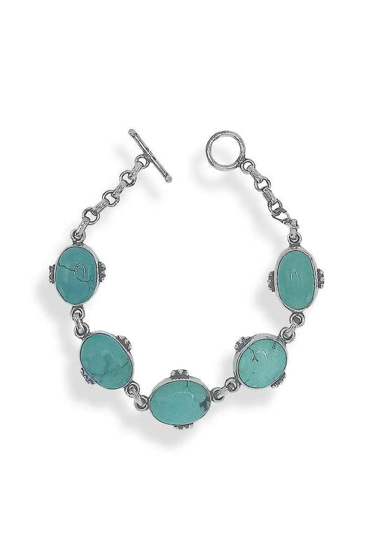 Pulsera Turquesa Plata de Ley 925