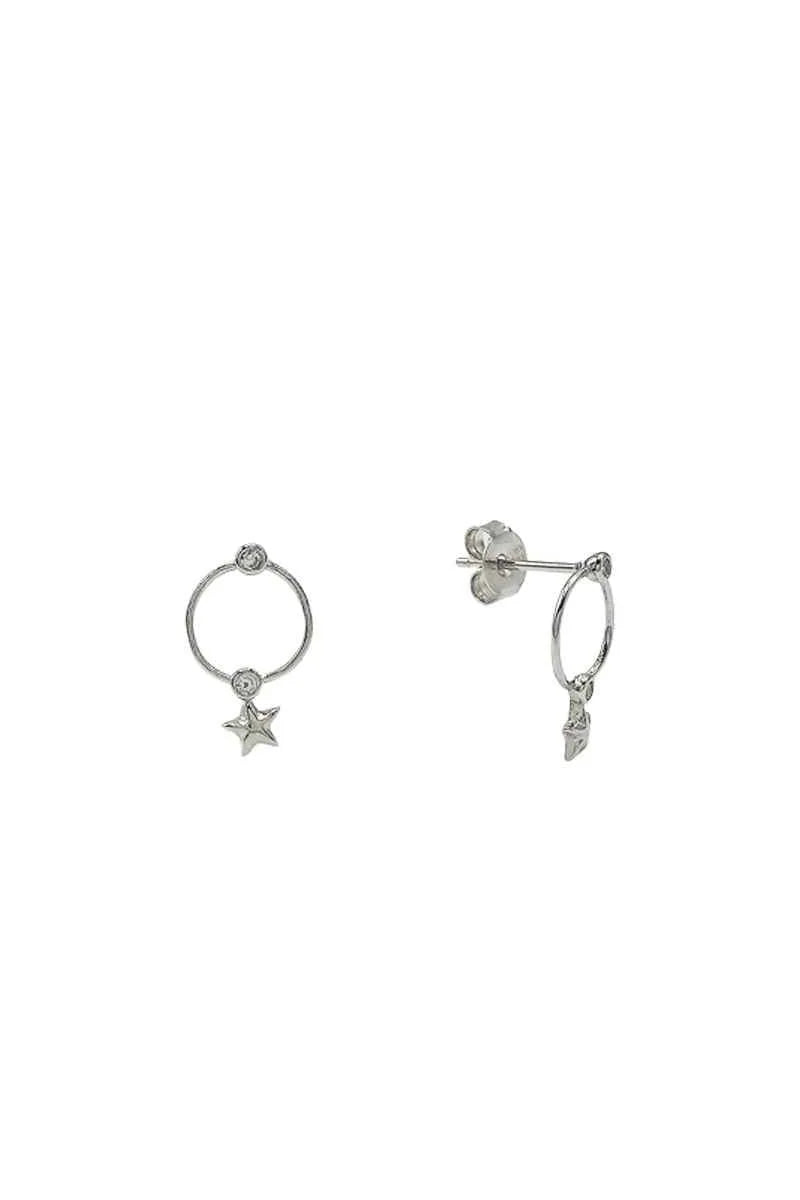 Pendientes Estrella Plata de Ley 925