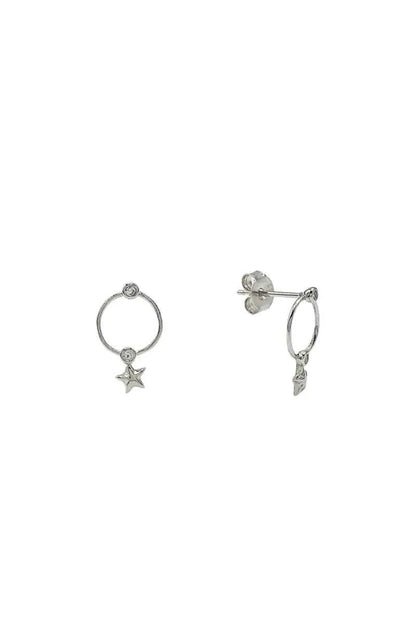 Pendientes Estrella Plata de Ley 925