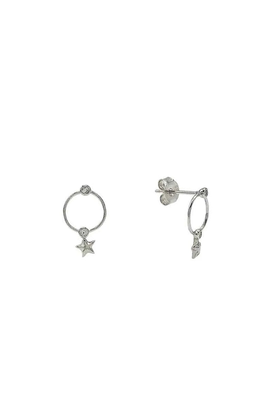 Pendientes Estrella Plata de Ley 925