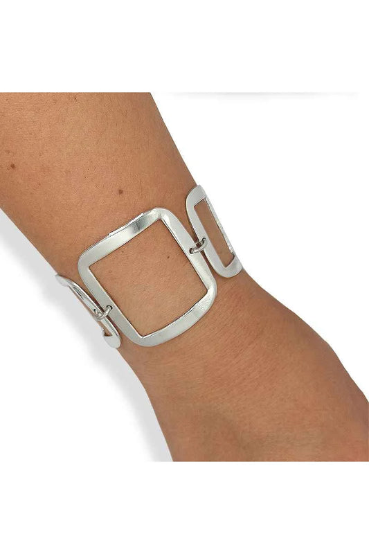 Pulsera Squares ▪️◾◼️◾▪️ Plata de Ley