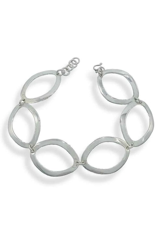 Pulsera Eslabones Ovalados Plata de Ley 925