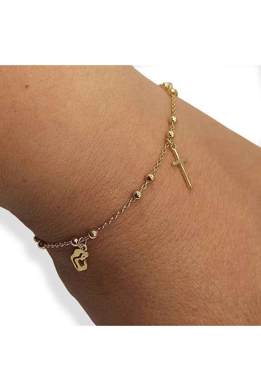 Pulsera Religious❤️ Bañada en Oro 18kl