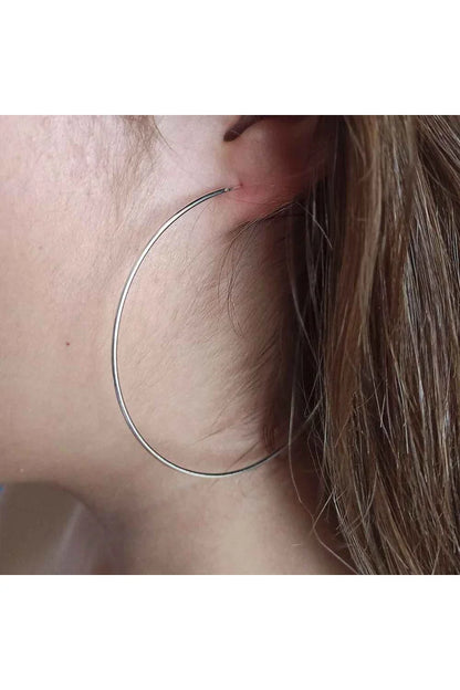 Aros de 70 mm en Plata de Ley 925