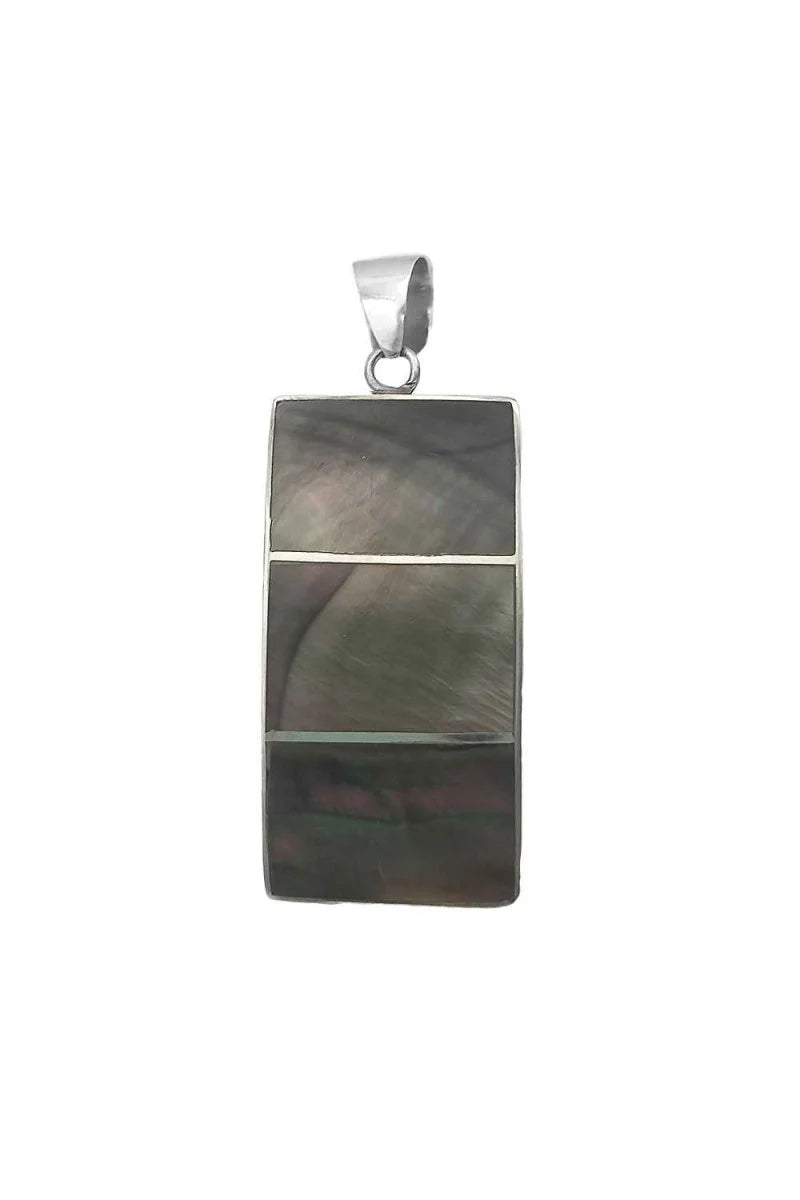 Colgante de Piedra Natural y Plata de Ley