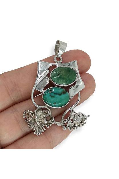 Colgante Turquesa Plata de Ley 925