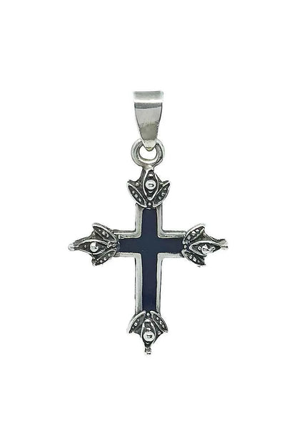 Cruz esmaltada en Plata de Ley 925